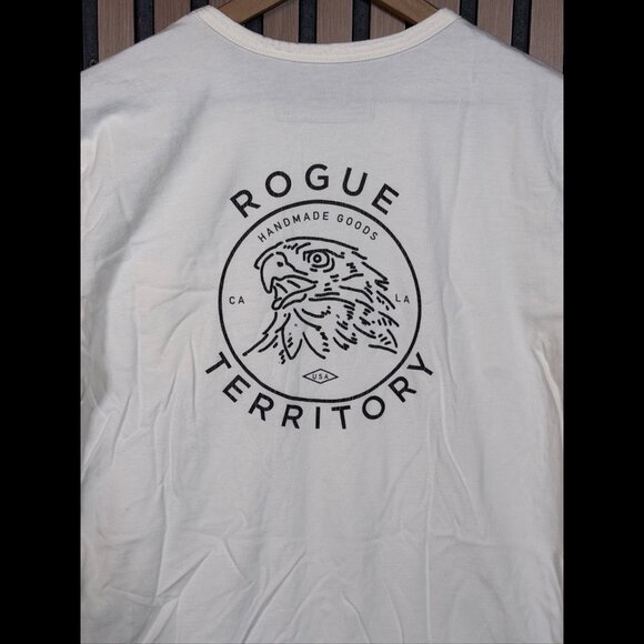 Rogue Territory T Shirt Medium Mens White Pocket Tee Short Sleeve Graphic - Picture 8 of 10